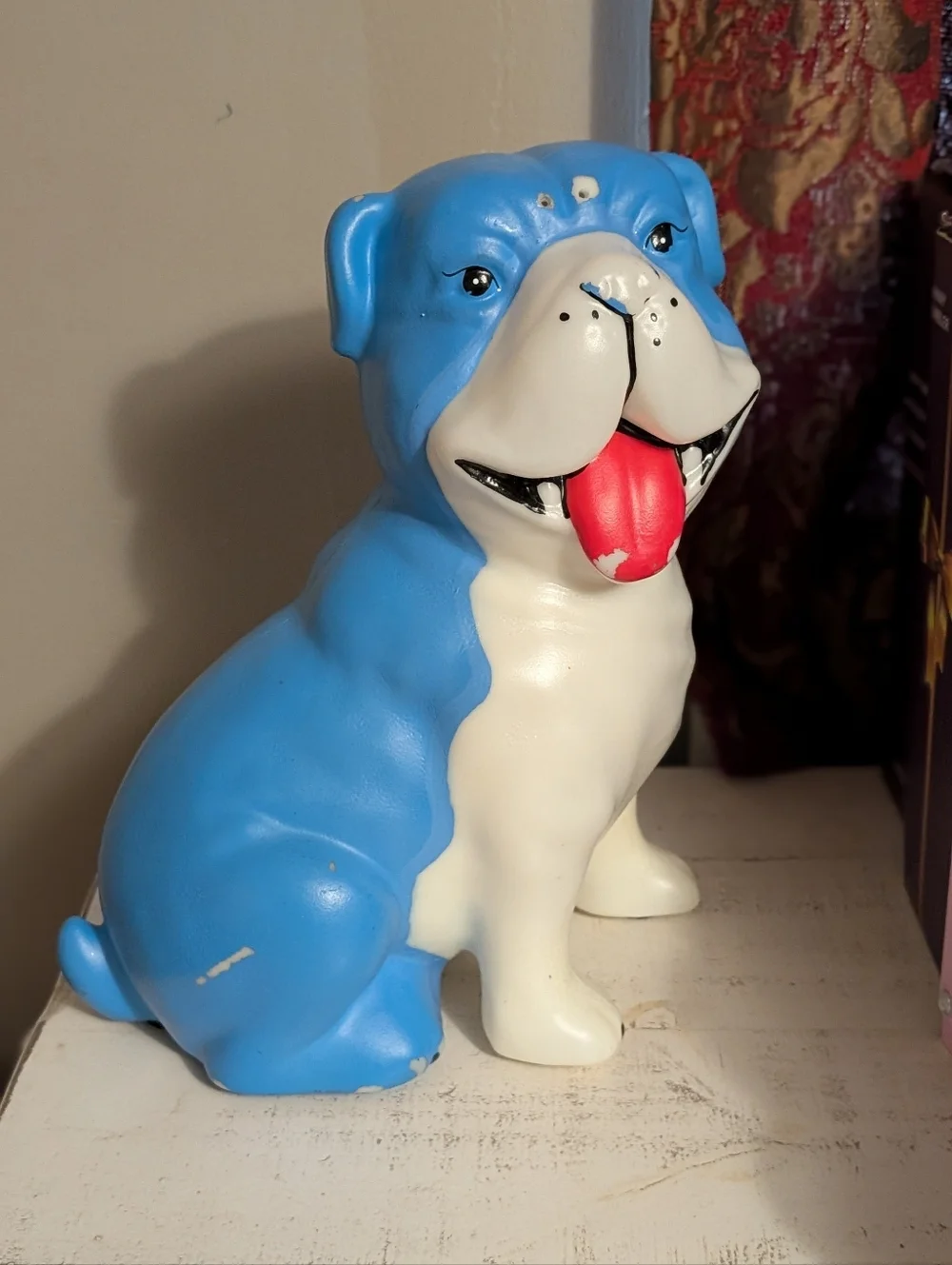 Target Valentines Blow Mold Bulldog Plastic